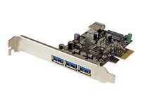 3 External and 1 Internal - Native OS Support in Windows 8 and 7 - Standard and Low-Profile (PEXUSB3S42) - USB adaptér - PCIe 2.0 nízký profil - USB 3.0 x 4 - pro P/N: CFASTRWU3, ST1030USBM, ST43004UA, ST4300MINI, TB31PCIEX16