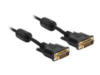 Kabel DVI - DVI-D (M) do DVI-D (M) - 3 m - křídlové šrouby - černá