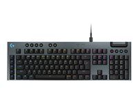 Klávesnice - podsvícení - USB - QWERTY - US mezinárodní - klávesový spínač: GL Tactile - černá