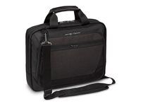 Targus CitySmart Slimline - Brašna na notebook - topload - 12" - 14" - cerná, šedá