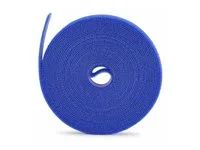 Role kabelového pásku - hook and loop, 0.5" wide, cut-to-size, reusable. fastener tape. adjustable - 4.6 m - modrá (balení 4)