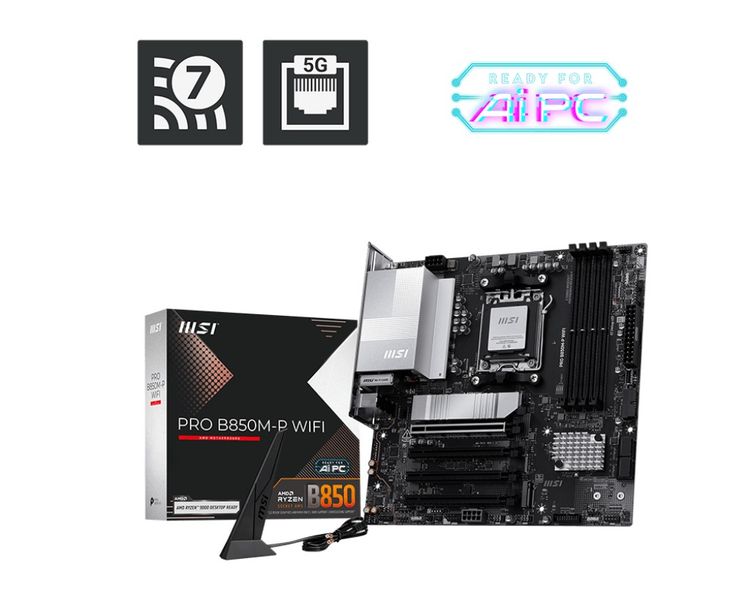 MSI PRO B850M-P WIFI/AM5/mATX