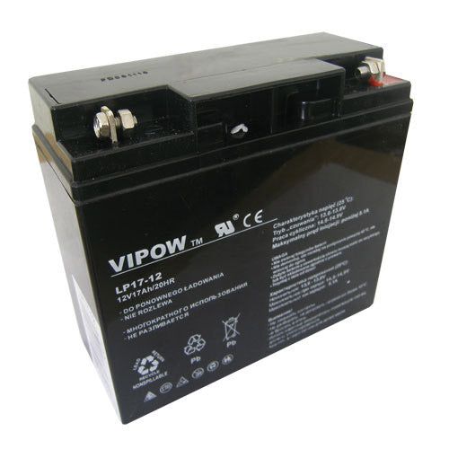 Baterie olověná 12V 17Ah VIPOW BAT0212