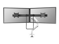 Montážní sada (montážní rameno na stůl) - plný pohyb - pro 2 LCD displeje - hliník - bílá - velikost obrazovky: 17"-32"