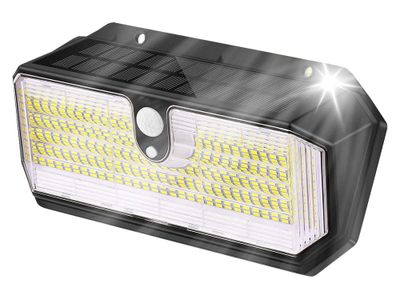 Venkovní solární LED světlo s pohybovým senzorem VIKING S282/2600lm/2200mAh/3 režimy/IP65