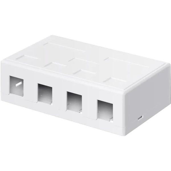 WENTRONIC Patch panel 4port, Keystone na stěnu