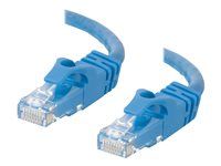 Patch kabel - RJ-45 (M) do RJ-45 (M) - 5 m - UTP - CAT 6 - lisovaný, provedení bez hrbolků, licna - modrá