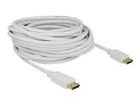 Kabel obrazovky - DisplayPort (M) do DisplayPort (M) - DisplayPort 1.2 - 10 m - podporuje 4K - bílá