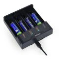 GEMBIRD Ni-MH + Li-ion Fast Battery Charger, černá