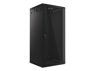 Lanberg 19" racková skříň pro montáž na stěnu 27u/600x600 (flat pack) černá V2