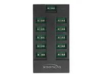 Světelný rozbočovač RGB LED - 10 portů - černá