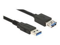 Prodlužovací šňůra USB - USB typ A (M) do USB typ A (F) - USB 3.0 - 2 m - černá