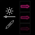 MANTA ARROW, LED Neon plexi dekorace