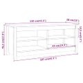 vidaXL Skříňka na boty 110x38x45,5 cm masivní borovice
