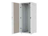 RMA-37-A66-CAX-A1 - 19" stojanový rozvaděč 37U/600x600mm prosklené dveře, IP20 nosnost 800kg světle šedý RAL7035