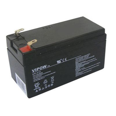 Baterie olověná 12V 1.3Ah VIPOW BAT0213