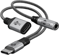 Adaptér GOOBAY 74524 2xUSB-C/JACK 3,5mm (pro poslech hudby)