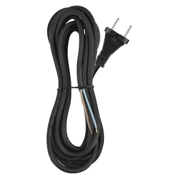 Flexo šňůra gumová 2x1,5mm2 5m černá EMOS S03350