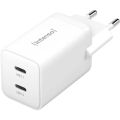 INTENSO W40CC GaN, 2x USB C, Nabíječka, 40W, bílá