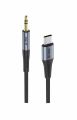 Adaptér iPEAX 90010139 USB-C / JACK 3,5 mm (pro poslech hudby) černý