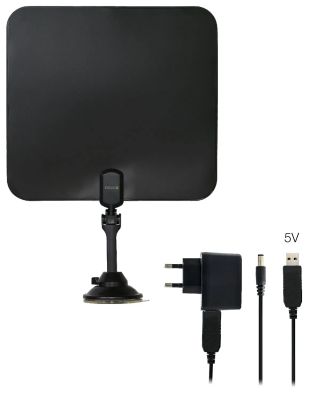 EVOLVEO Xany 2C LTE 230/5V, aktivní pokojová anténa FM/DAB+/DVB-T/T2, filtr LTE