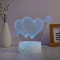 MANTA HEARTS, 3D LED Neon dekorace (3x vzor)