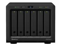 Server NAS - 6 zásuvky - SATA 6Gb/s - RAID 0, 1, 5, 6, 10, JBOD - RAM 2 GB - Gigabit Ethernet - iSCSI podpora