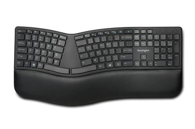 Kensington Pro Fit Ergo/Bezdrátová USB + Bluetooth/UK layout/Černá