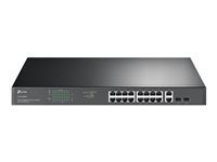 V1 - přepínač - 16 x 10/100/1000 (PoE+) + 2 x 10/100/1000 + 2 x kombinace Gigabit SFP - Lze montovat do rozvaděče - PoE+ (250 W)