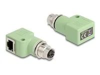 M12 Adapter X-coded 8 pin female to RJ45