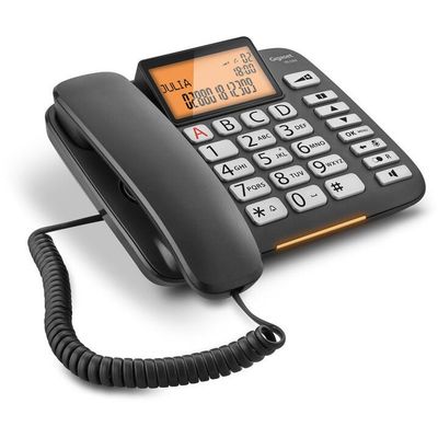 GIGASET DL580, Telefonní přístroj černý