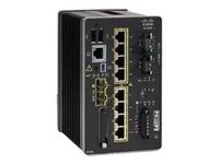 Network Essentials - přepínač - řízený - 8 x 10/100/1000 (PoE+) + 2 x gigabitů SFP - lze montovat na konzolu DIN - PoE+ (240 W)