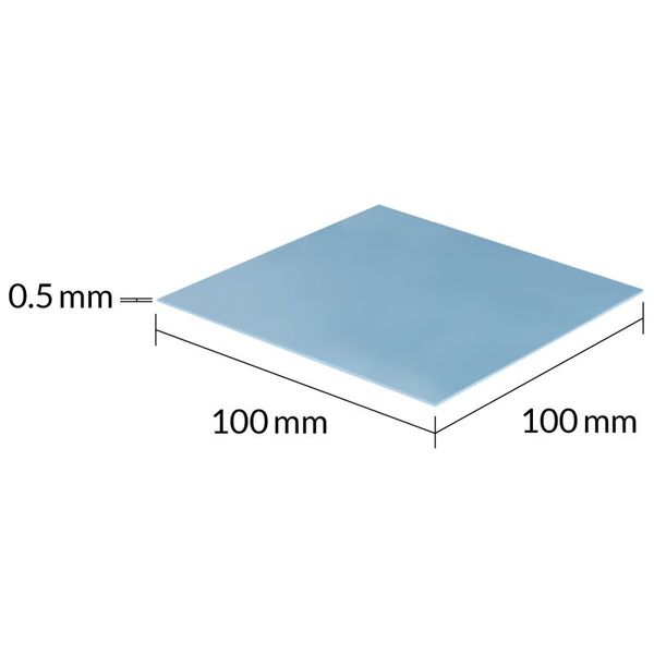 ARCTIC TP-3, teplovodivá podložka 100x100 0.5mm 1x