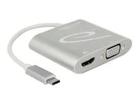 Externí video adaptér - STDP4320 - USB-C - HDMI, VGA - stříbrná - maloobchod