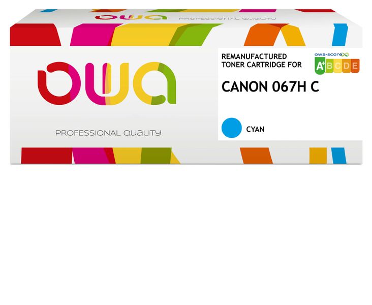 OWA Armor toner kompatibilní s Canon CRG-067H C, 2350st, modrá/cyan