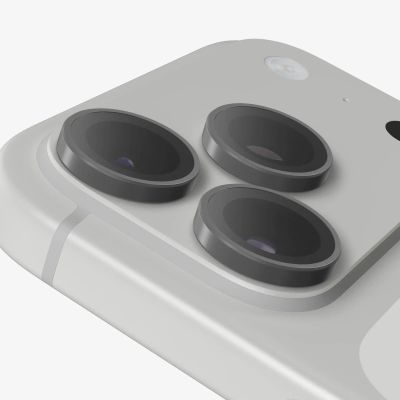 Glass Elite Anti-Reflective Camera Rings pre Apple iPhone 18 Pro Max / 18 Pro - Silver