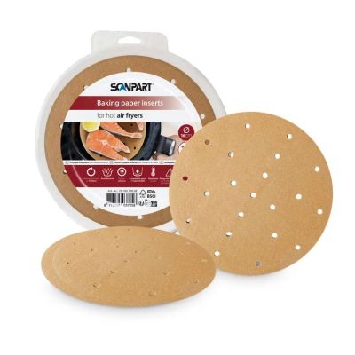 ScanPart perforovaný papír do horkovzdušné fritézy 16 cm, 100 ks