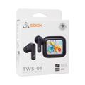 SBOX EB-TWS08-B, Bluetooth sluchátka, černá