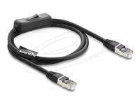 RJ45 Cable plug to plug with switch Cat.