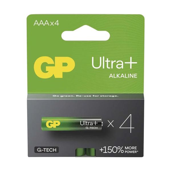 Baterie AAA (R03) alkalická GP Ultra Plus 4 ks