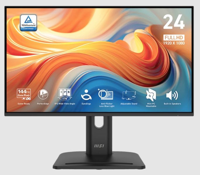 MSI Pro/MP245PG E14/23,8"/IPS/FHD/144Hz/1ms/Černá/3R