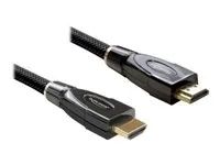 Kabel HDMI s ethernetem - HDMI s piny (male) do HDMI s piny (male) - 3 m - antracit