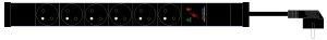 PDU Maxbert   7x230V,1U,19", přepěťová ochrana