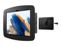 Compulocks Galaxy Tab A8 10.5" Space Enclosure Wall Mount Plus Hub - Škrín - pro tablet - plus hub - cerná - montáž na stenu - pro Samsung Galaxy Tab A8