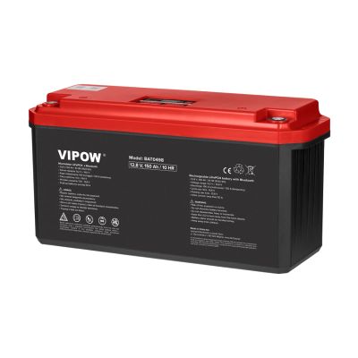 Baterie LiFePO4 12,8V 150Ah VIPOW BAT0498 Bluetooth