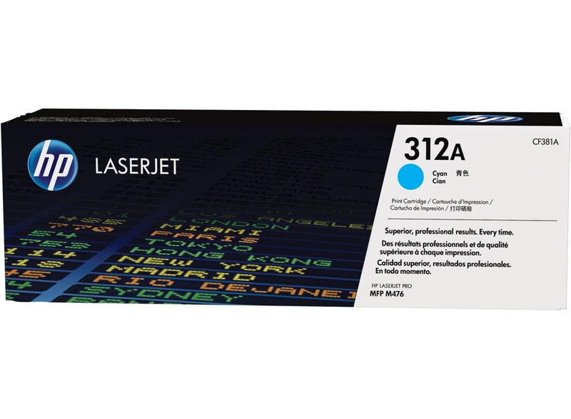 HP tisková kazeta azurová, CF381A