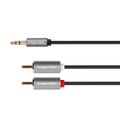 Kabel Jack 3.5mm stereo/2x Cinch 3m KRUGER & MATZ KM1216 Basic