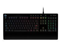 Klávesnice - s LED indikátor - backlit - USB - AZERTY - belgická - černá