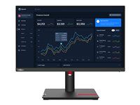 LED monitor - 22" (21.5" zobrazitelný) - 1920 x 1080 Full HD (1080p) @ 60 Hz - IPS - 250 cd/m² - 1000:1 - 4 ms - HDMI, VGA, DisplayPort - havraní čerň - pro ThinkCentre neo 70t 11YU; ThinkPad P15 Gen 2 20YQ