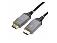 Startech - Ultra High Speed - HDMI kabel - HDMI s piny (male) do HDMI s piny (male) - 15 m - hybridní med/optické vlákno - cerná - Active Optical Cable (AOC), podpora 8K60Hz, rychlost prenosu dat až 48 Gbps, hybridní, ohnivzdorný, podpora 2K240Hz (2560 x 1440), podpora 4K144Hz, Jednosmerný